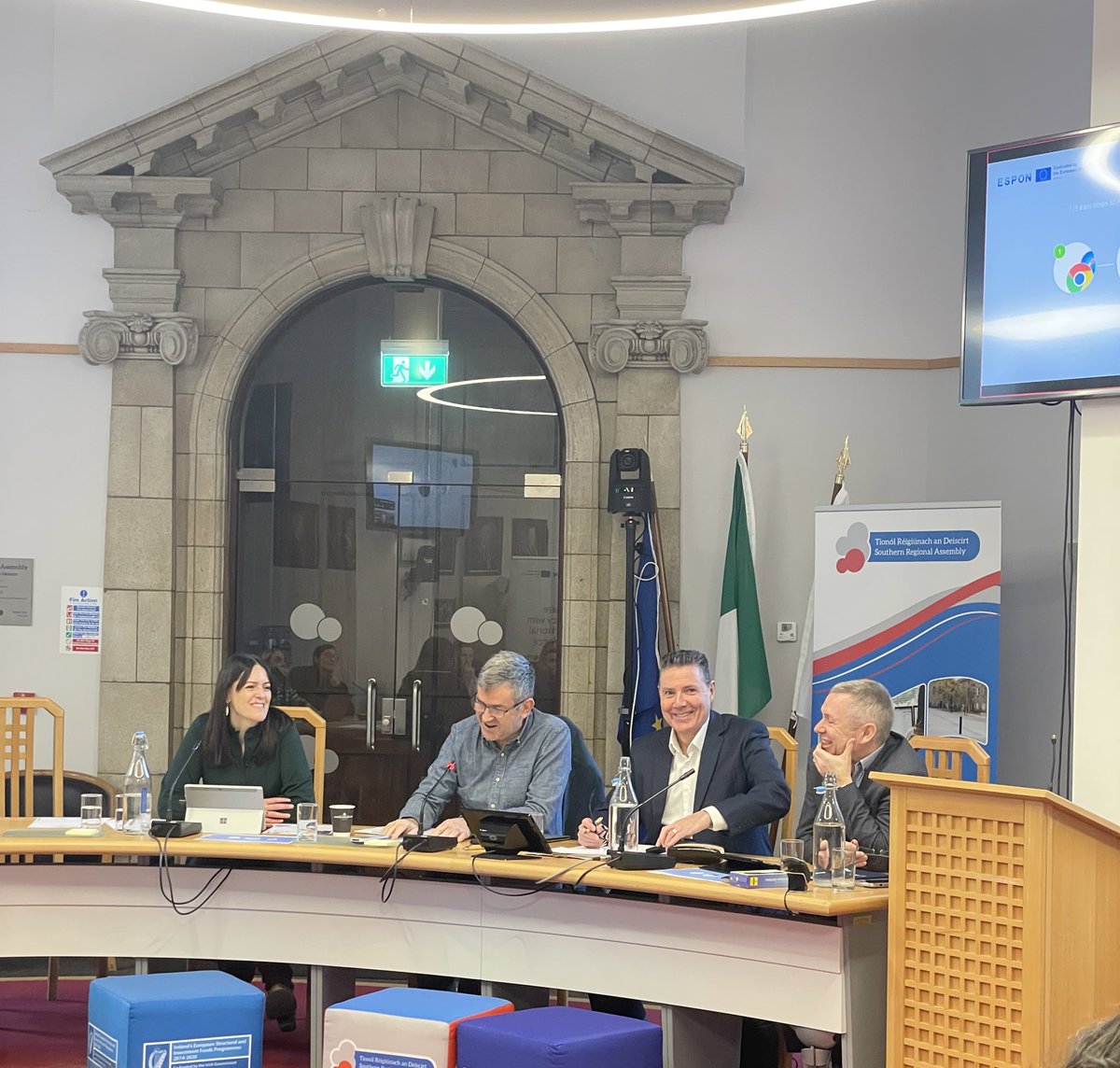 ESPON_IE's tweet photo. Kevin lynch, monitoring committee for @ESPON_IE and @SouthernAssembl opens this mornings session @ESPON_Programme #masps #strategicplanning #spacialplanning https://t.co/jQKBnF9p3w