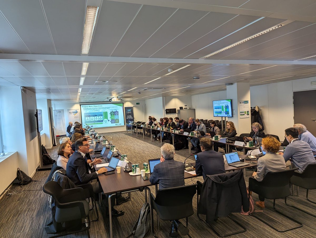 Today at ECARE Transnational Workshop in Brussels at @clean_aviation , together with ECARE members (Aerospace Valley, Hamburg Aviation, DAC Campania Aerospace District and EASN), associate partners, funding bodies and stakeholders.
#CleanAviation #CAJU #Synergies #HorizonEurope