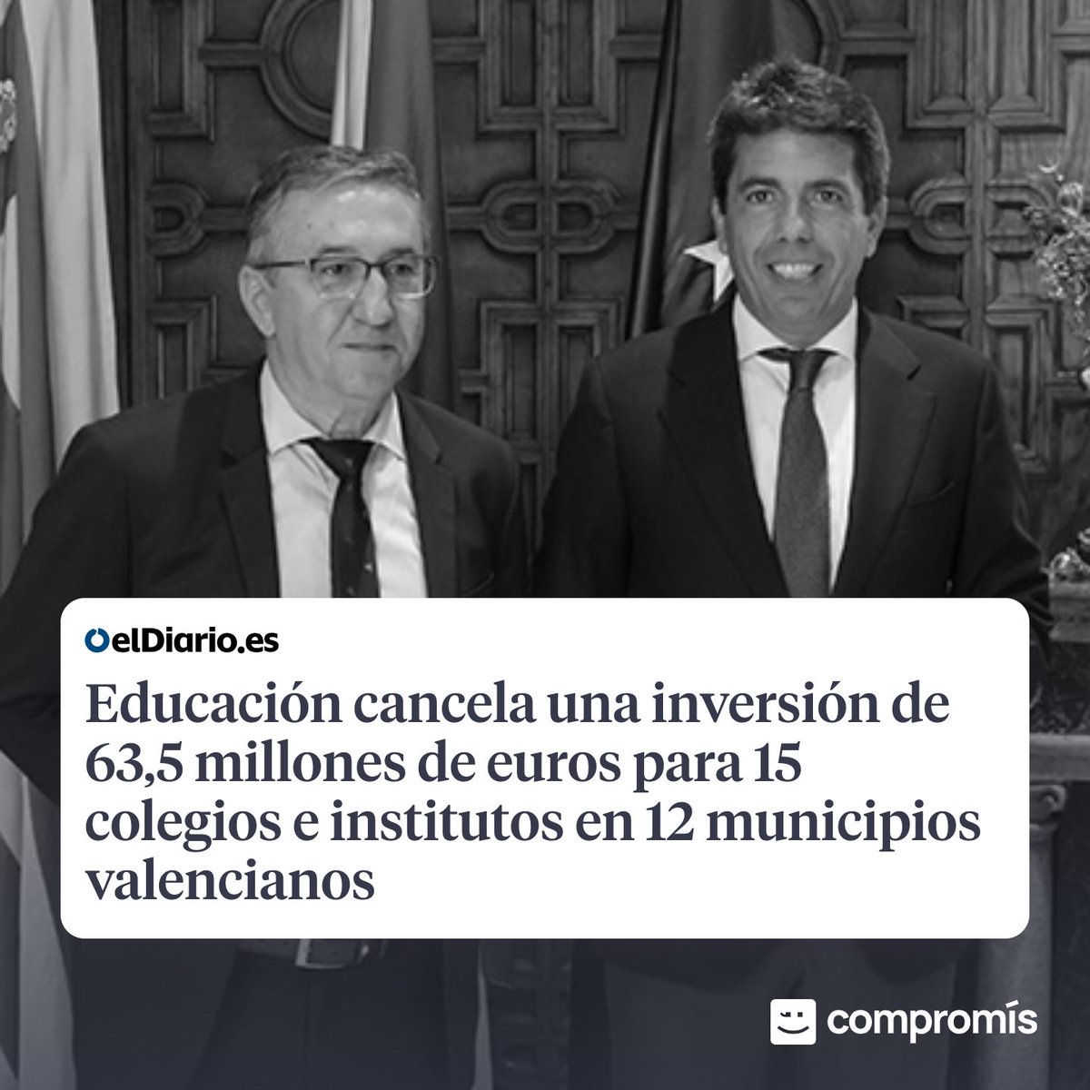 Tal com vam avisar, estes retallades són per pagar les baixades d'impostos als més rics i els regals als "amiguitos del alma".

📰 eldiario.es/comunitat-vale…