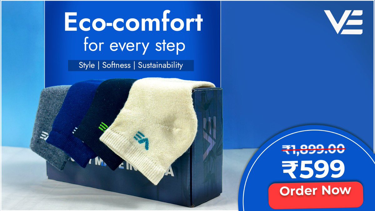Vedco_'s tweet photo. Explore style, softness, and sustainability with Vedco's Bamboo Socks, now available at just Rs. 599.

Order Now: https://t.co/OW9mSAWxbu 

#BambooSocks #SustainableFashion #GreenFootwear #EcoFriendlyStyle #BambooEssentials #NaturalFibers #SustainableLiving #VedcoBamboo https://t.co/oP4bpEXhgq