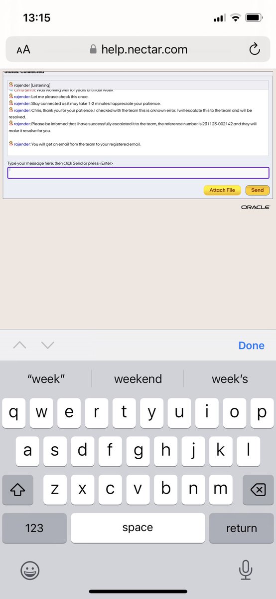 christiansmoo's tweet photo. @nectar still can link eBay account

Says forbidden 403.  Has done for about a month.  Had a live chat with nectar.  Was going to be contacted by email.  Nothing. https://t.co/wY9Wkrh7Rx