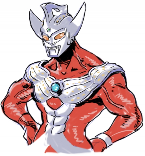 「red bodysuit tokusatsu」 illustration images(Latest)