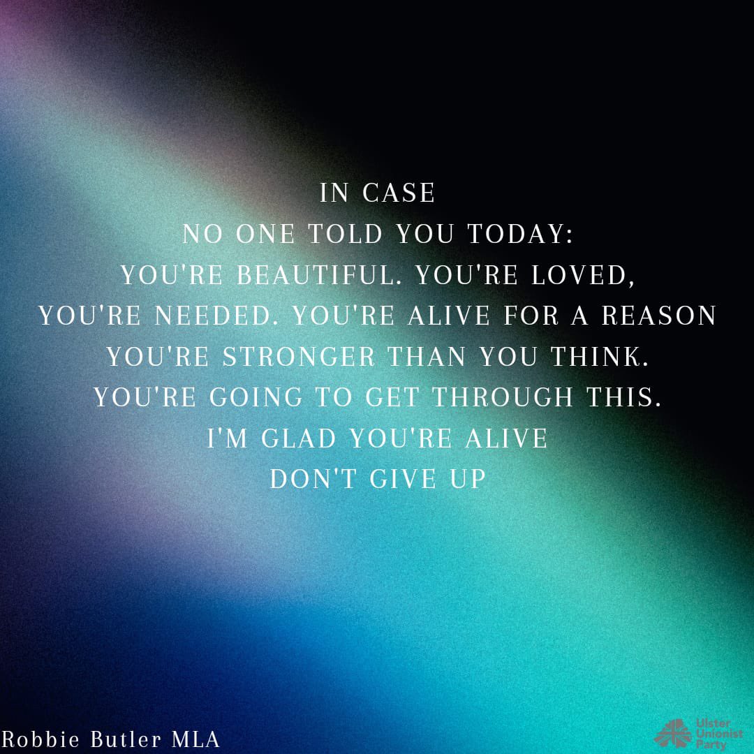 RobbieButlerMLA's tweet photo. Maybe you need to read and hear these words today. 💜 https://t.co/wJiNSC8Le8