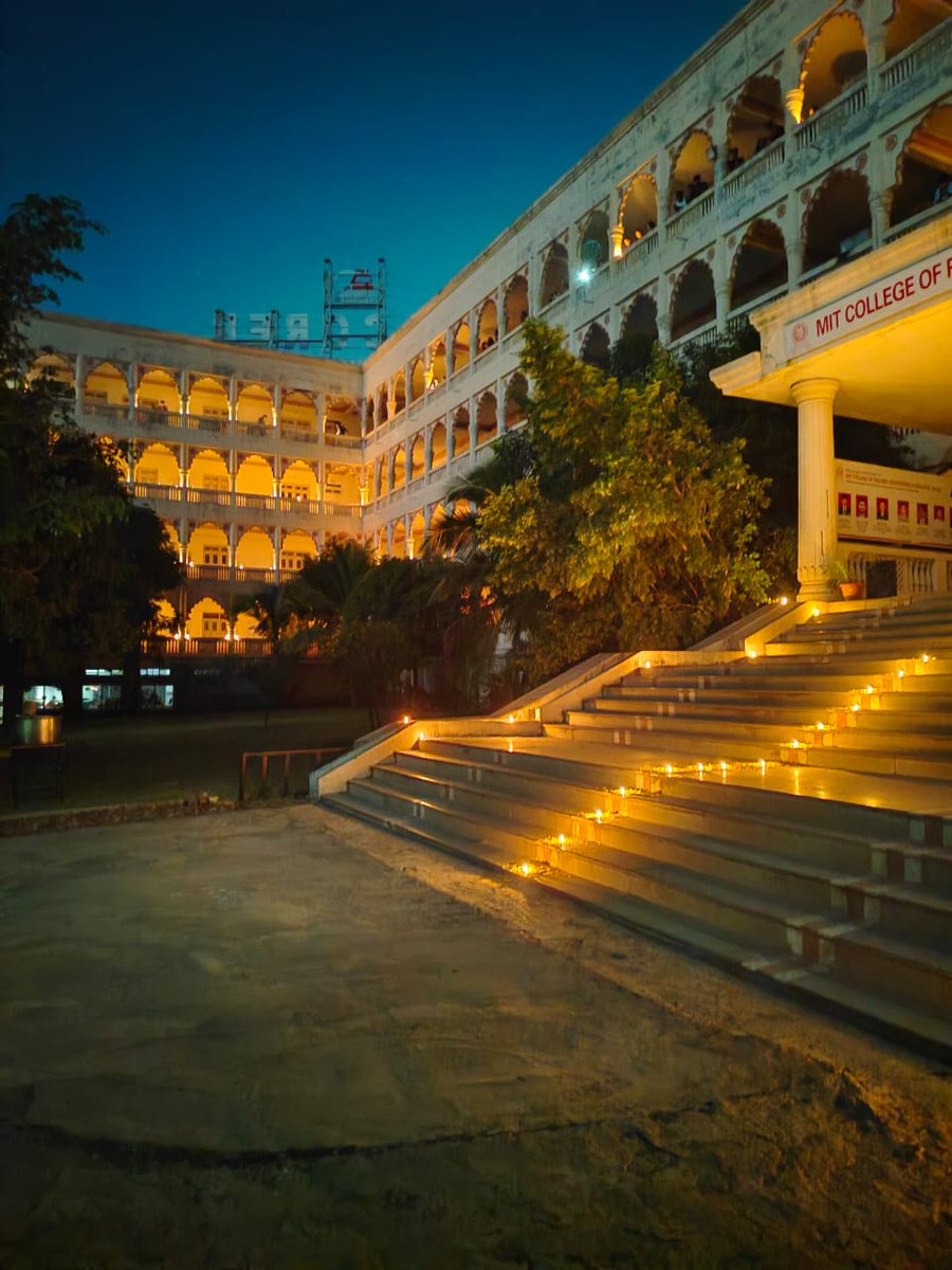 NSS_MITCORER's tweet photo. 'There is Light at the end of every Tunnel'. Deepotstav Celebration by students of MITCORER on 27/11/23. Each student illuminated the DIYA in the premises. May the glow of this light bring peace, prosperity, health, and wealth to others. Fireworks were mesmerizing. https://t.co/mwtP1kjXyE