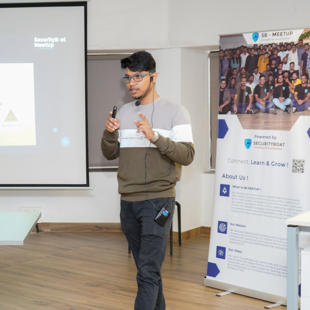 Securityb0at's tweet photo. 🎙️ A heartfelt thank you to our brilliant speakers, @gr33nm0nk2802 and @himanshu_pdy ! 🌟 Your insights illuminated our event, and we're grateful for your valuable contributions.

#Gratitude #SBMeetup #Cybersecurity #KnowledgeSharing https://t.co/L2C3R4kDwi
