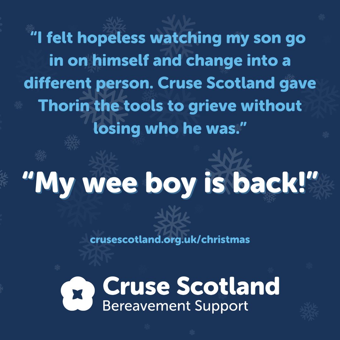 CruseScotland's tweet photo. Demand for our services has increased and we desperately need to train more children's bereavement specialists or we may have to turn people in need like Diana and Thorin away. Please help to ensure that does not happen. Your donation this #GivingTuesday will offer vital support. https://t.co/VroL40v2F0