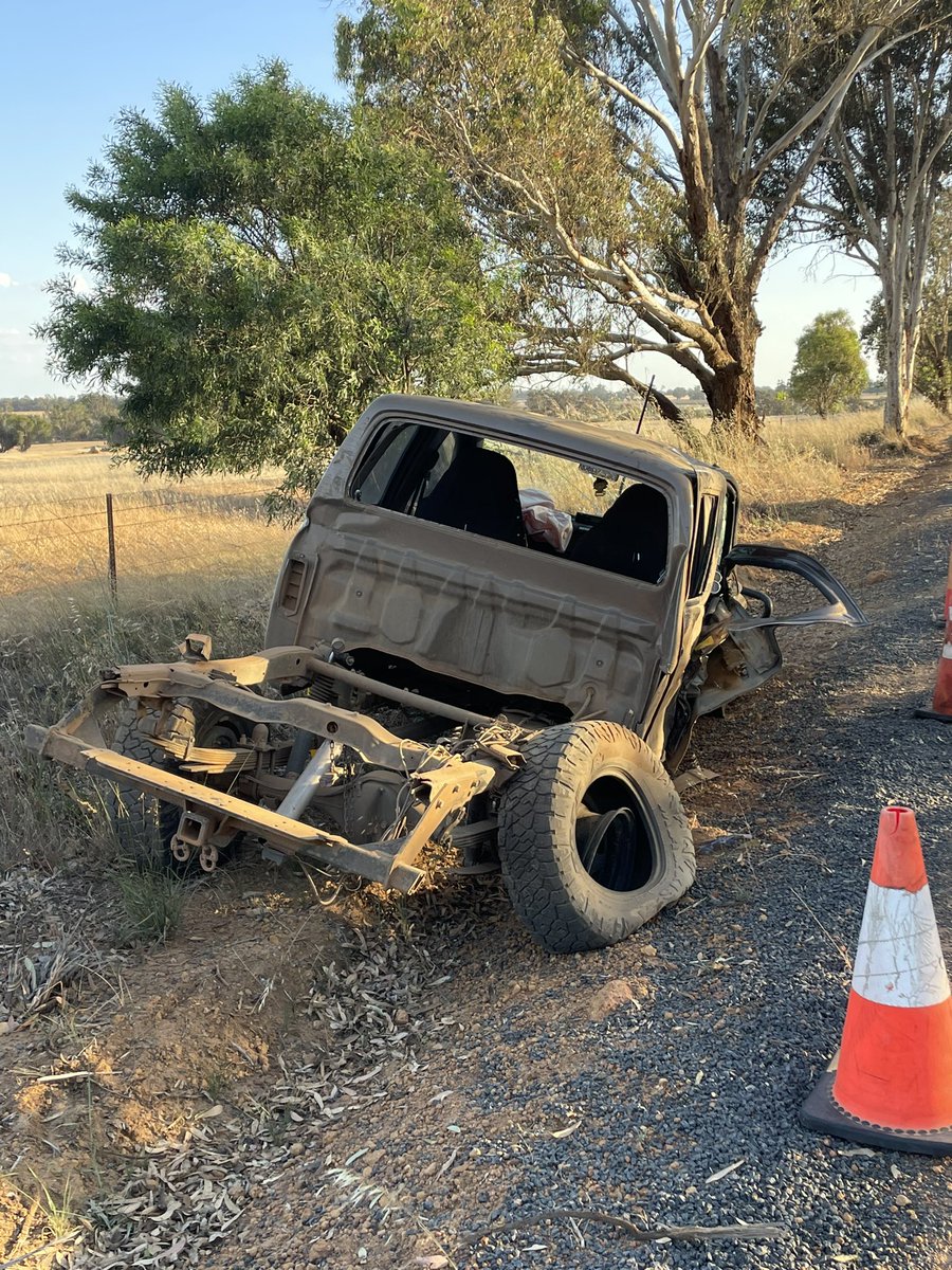 A stark reminder that seatbelts save lives - this  could’ve been such a different story. Any phone call that starts with  “umm Mum, I’m OK but …..” usually doesn’t bode well. 
He walked away from this with a couple of scratches & a search for a new ute #beltup