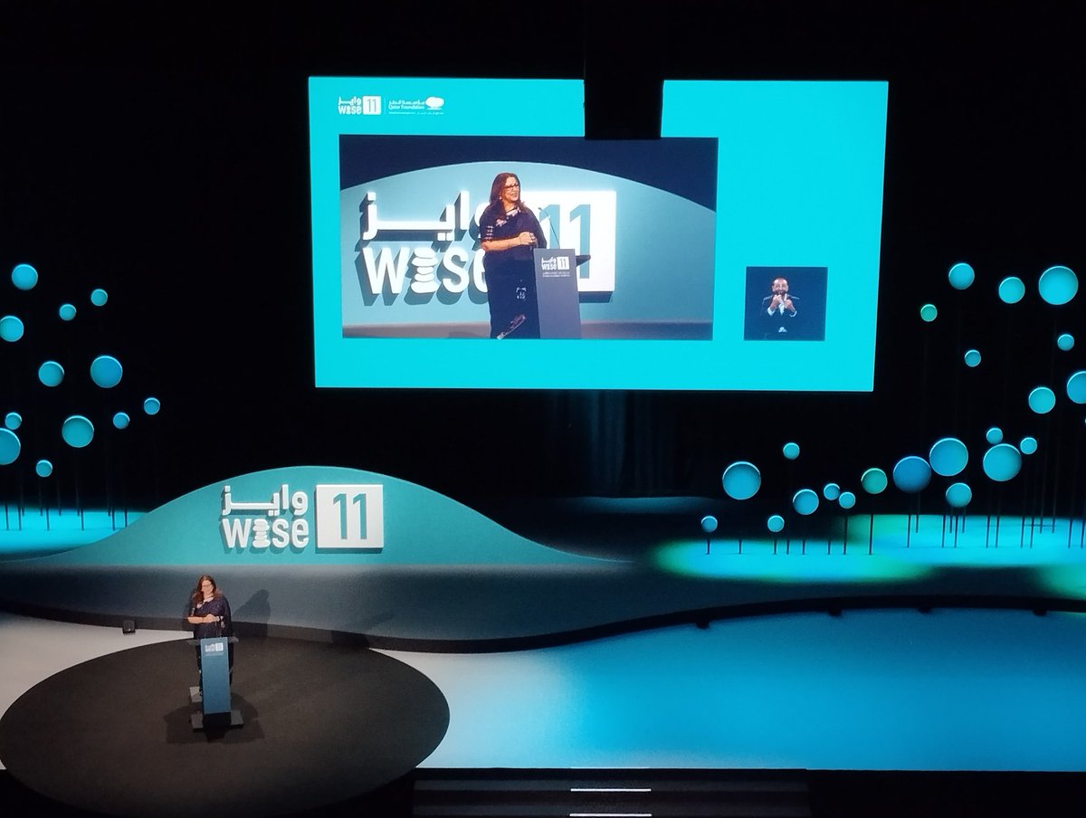 Congratulations @safeenahusain and @educate_girls on the2023 #WISE prize @WISE_Tweets your acceptance speech was brilliant and full of hope despite the challenges of poverty and patriarchy. Good luck with the 10x10 challenge!