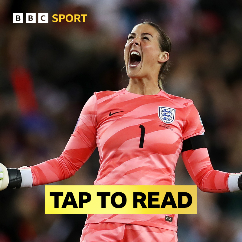 BBCSport's tweet photo. Mary Earps has been voted BBC Women's Footballer of the Year!

The first keeper to win the award 👏👏👏

#BBCWFOTY