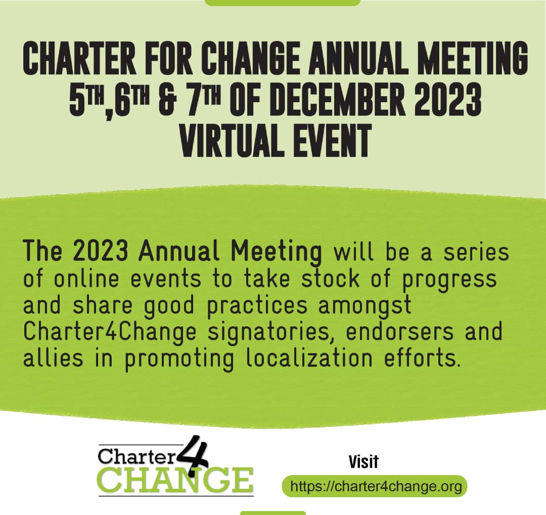 #New The countdown is on <a href="/Charter4Change/">Charter4Change</a> #Annualmeeting2023 
Click link for registration trocaire-org.zoom.us/meeting/regist…
#Annualmeeting #Localisation <a href="/C4C_Uganda/">Charter 4 Change Working Group Uganda</a> <a href="/C4CKenya/">Charter4Change Kenya Working Group</a> <a href="/C4C_SouthSudan/">Charter 4 Change South Sudan</a>