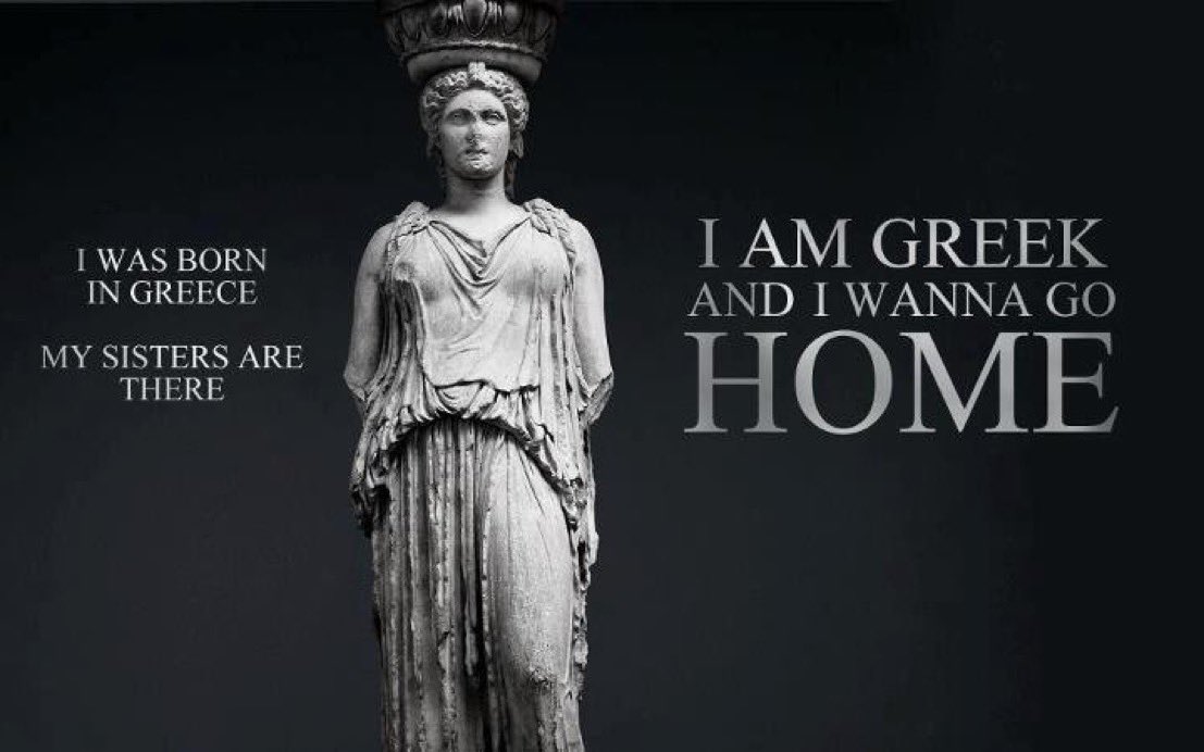 'I was born in Greece, my sisters are there, I am #Greek and I want to go home.' 💙🇬🇷🏛️🇬🇷💙 @BritishMuseum give #Greece back the #Parthenon Marbles that Elgin stole‼️ @EkateriniL @DKarmpaliotis @KDimitratos @panagis21 @JGrapsa @PetrosProf @argirogr @kvoudris @EugeniaGianos