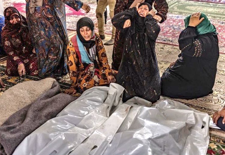 This innocent woman and children were killed yesterday by Iranian proxies and Palestinian militias in #Syria, in Idlib. There's been 0 world condemnation, 0 protests in support of the civilians, 0 calls for a ceasefire, and 0 aid for them. No #Israel? It didn't happen. No #Hamas