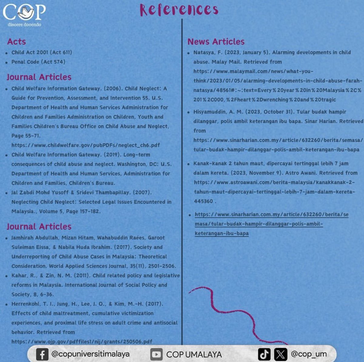 cop_um's tweet photo. If you agree, take a look, and let's learn about the legal dimensions and impact of child neglect. Together, let's break the silence about child neglect and stand up for their rights!

#copfam2324 #disceredocendo #learningthroughteaching #copBES #cop4lyfers https://t.co/iZO0hXvkcv