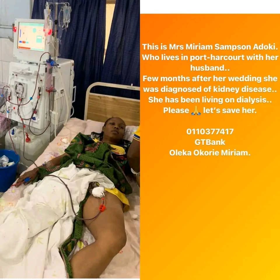dubemkodi's tweet photo. Pls Twitter  your help will go a long way.
This is my sch mate battling with a kidney disease, and a sum of 29m naira is needed.
But for now, she undergoes dialysis twice a week, costing N105,000, pending when the money will be raised to carry out the transplant.
Please help us🙏 https://t.co/l2xWPLUHK7
