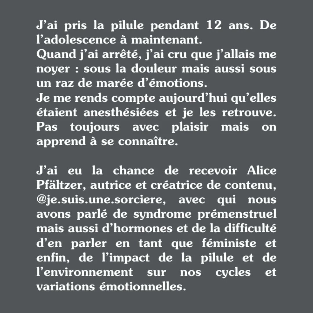 tassesdethe's tweet photo. Episode 12 : Oui, j'ai mes règles...et j'ai envie de crever

Un documentaire audio en 3 parties :
1) Le syndrome prémenstruel
2) les symptômes psychiques et les hormones avec Alice Pfältzer
3) la pilule et l’impact de l’environnement

#podcast #spm #Feminisme 
@miaprod_fr https://t.co/8pBSHUcXxU