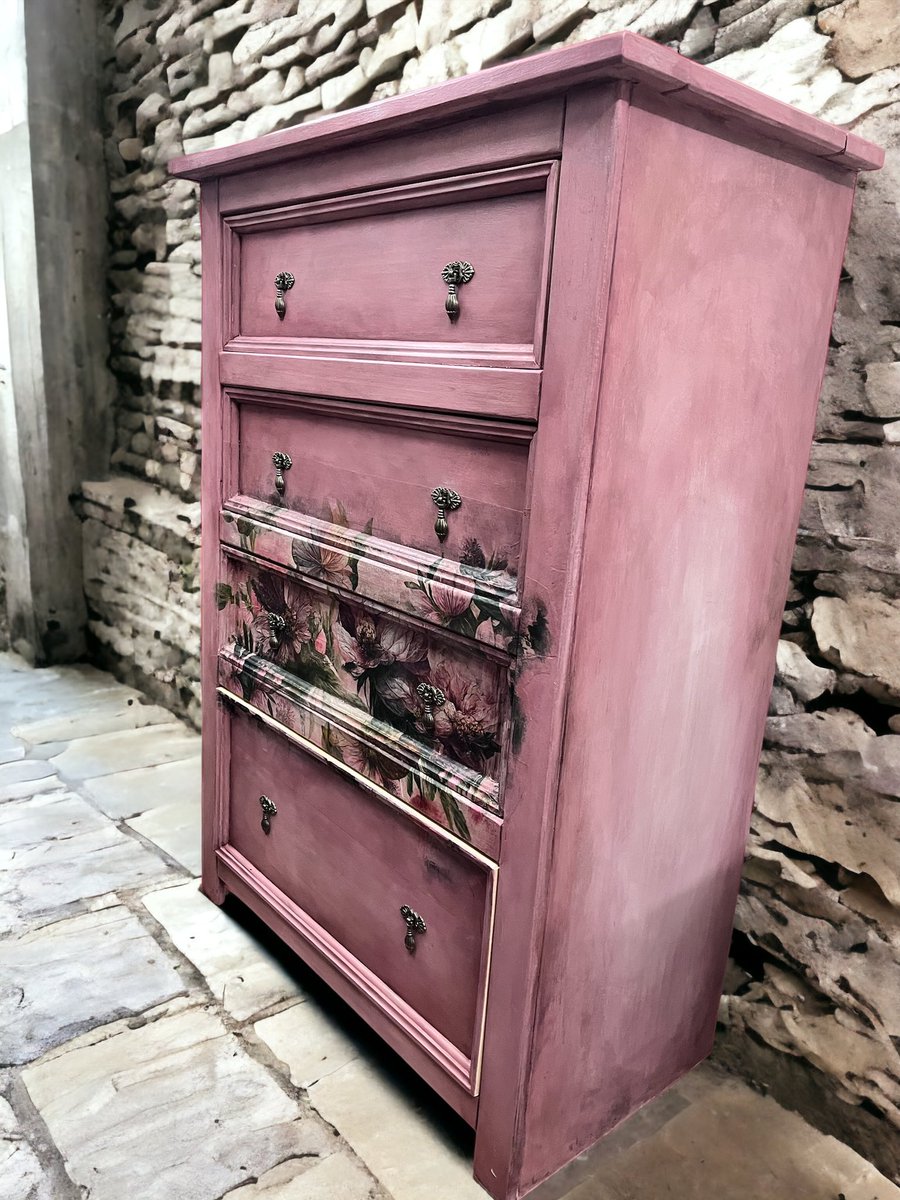 New on the scene #furnitureart #functionalart #chestofdraws #pink