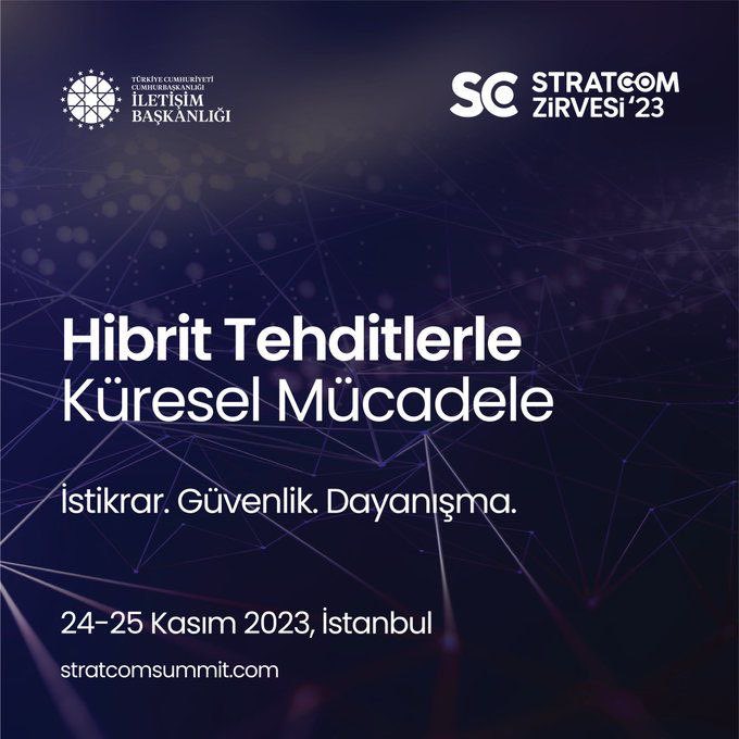HalilOzkan1956's tweet photo. Cumhurbaşkanlığı İletişim Başkanlığı tarafından “Hibrit Tehditlerle Küresel Mücadele: İstikrar. Güvenlik. Dayanışma.” temasıyla Uluslararası Stratejik İletişim Zirvesi düzenleniyor...
#StratcomSummit23 https://t.co/hjf9sEaEir