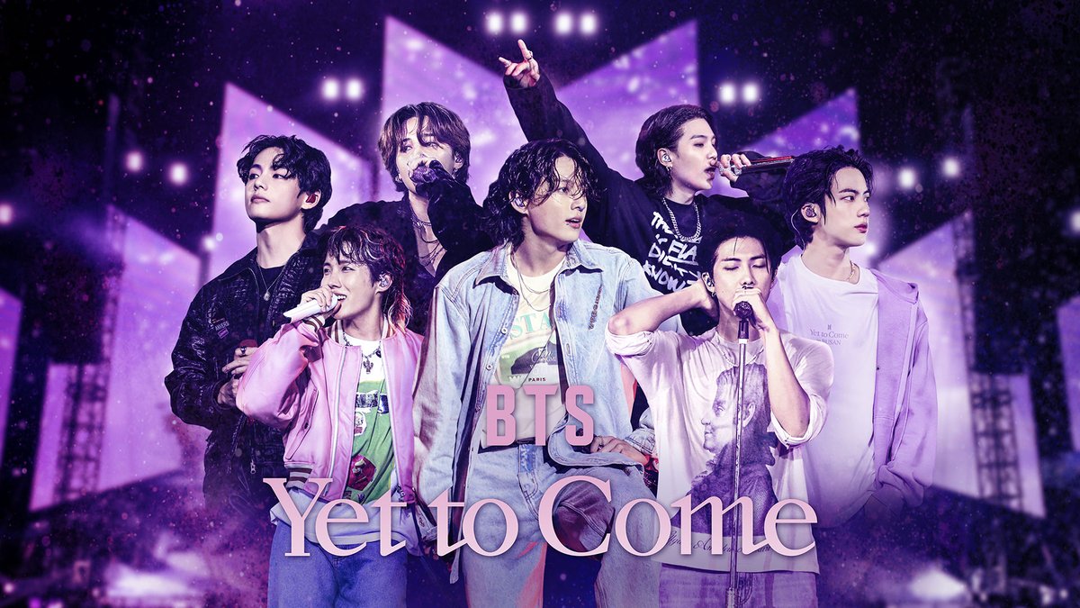 BTS_jp_official's tweet photo. 日本で劇場動員100万人を突破したコンサート映画『#BTS: Yet To Come』がいよいよ12月1日(金)よりPrime Video(@PrimeVideo_JP)で独占配信開始💜

詳しくはこちら→https://t.co/SCKJW1U8TK

#BTSYetToCome https://t.co/mOeCmu1BQ1