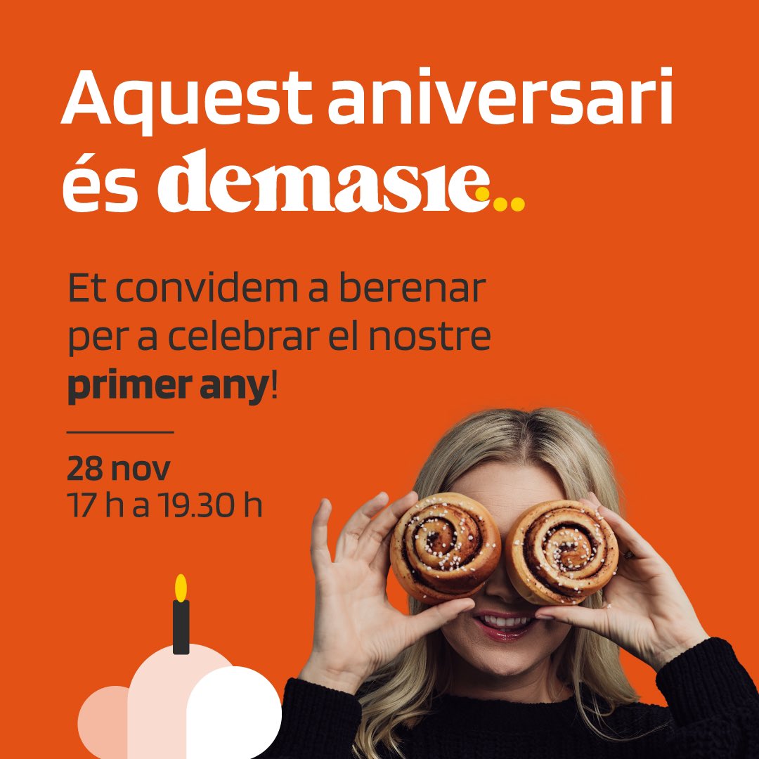 🎉🎉Avui Myandbank fa un any i per celebrar-ho et convidem a berenar! 

Vine de 17:00 a 19:30 a Cookies Demasié (C/ Pau Casals, 8 Andorra la Vella)
 Porta la teva targeta Myandbank i un document d’identitat i tindràs de franc una cookie o un roll de canyella!