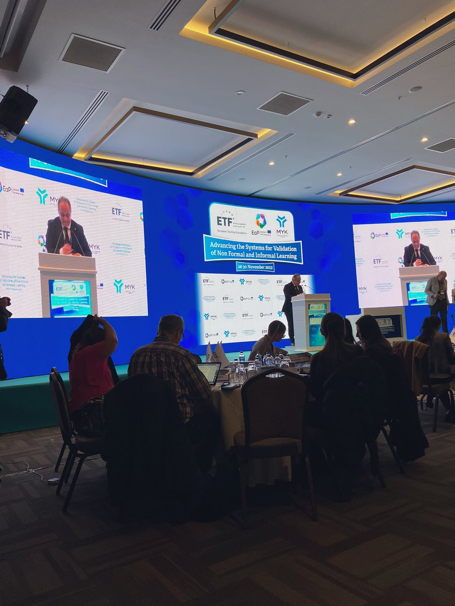theresanied's tweet photo. At @etfeuropa @myksosyalmedya Peer Learning Event on Validation of Non-formal and Formal #Learning in Ankara today 🇹🇷 w/ MYK Pres. Prof. Dr. Mustafa Necmi İLHAN and guests from 16+ countries. I’ll share @EBRD experience on establishing private sector-supported voc test centers! https://t.co/kPdM0kdJMV