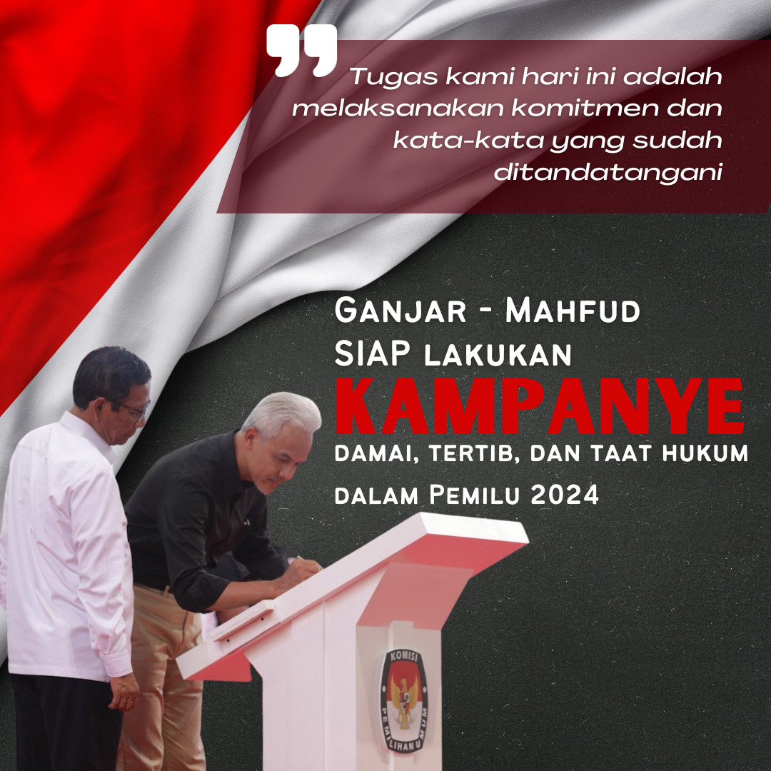 revan_covida's tweet photo. GAMA merupakan pasangan yang siap lakukan kampanye damai, tertib, dan taat hukum dalam Pemilu 2024 

Ganjar Mahfud KampanyeDamai
Pemilu Damai 2024 https://t.co/oPHnjCV1aH