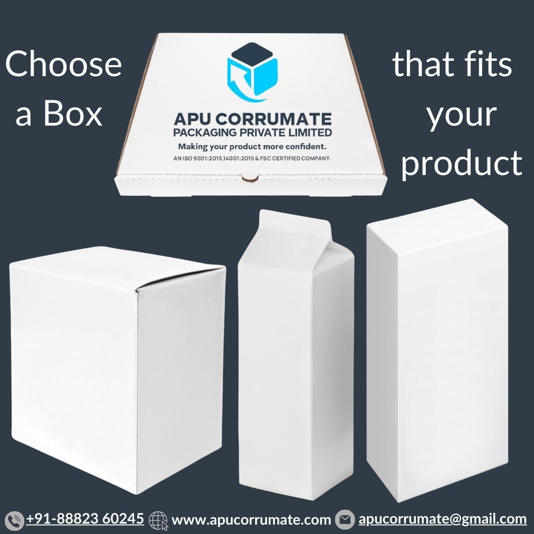 APUcorrumate_88's tweet image. The perfect size and shape of the box are essential for protecting the product. | We at APU Corrumate Packaging Pvt. Ltd. help you to design the best-corrugated box, as per your product dimensions.

apucorrumate.com

#apucorrumatepackagingpvtltd #customizedboxes