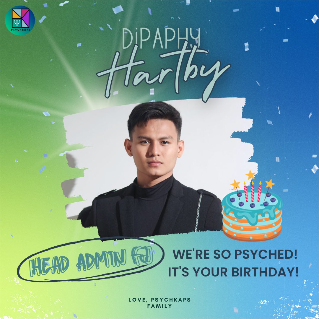 SB19PsychKaps's tweet photo. Happy Birthday, Head Admin @fanboi_fj! 

To the person who inspires and ignites passion for advocating mental health, a very special happy birthday to you! 

May your day be as bright and enriching as the wisdoms you impart!

-PsychKaps Family https://t.co/zyndtlWBek