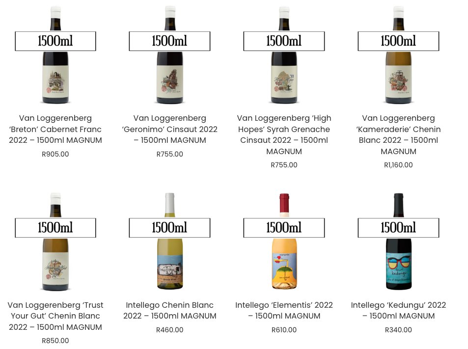 Ex Animo Wine Co (@exanimowineco) on Twitter photo We have a small selection of magnums - Just restocked for the Festive Season ๐ช
<a href="/vanloggwines/">Vanloggerenbergwines</a> Intellego | Saboteur
exanimo.co.za/?post_type=proโฆ We have a small selection of magnums - Just restocked for the Festive Season ๐ช
<a href="/vanloggwines/">Vanloggerenbergwines</a> Intellego | Saboteur
exanimo.co.za/?post_type=proโฆ