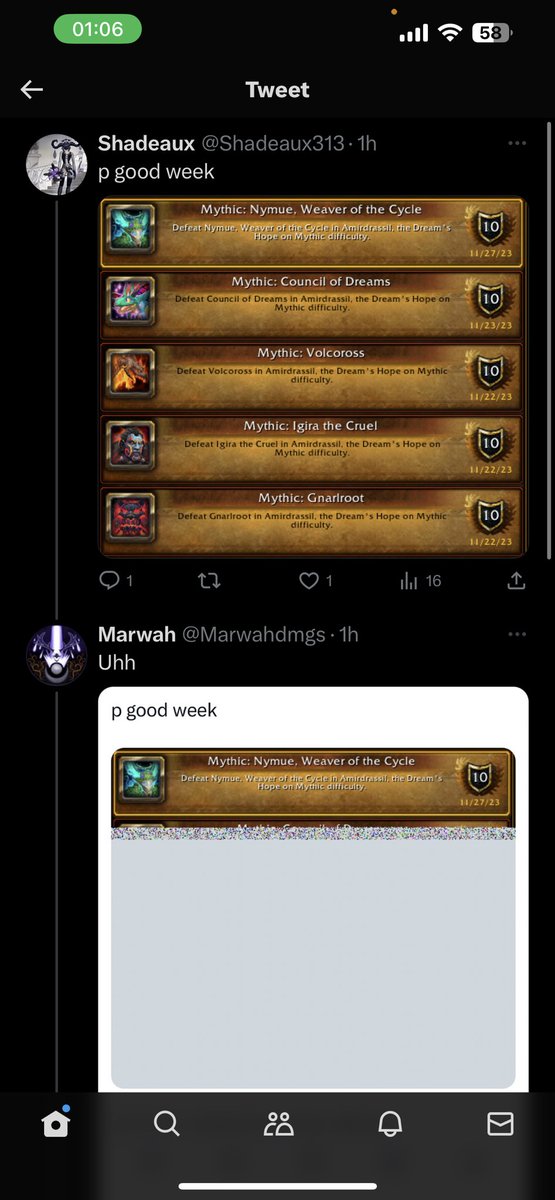 Shadeaux313's tweet photo. @Marwahdmgs Lol weird. This was my post https://t.co/5t6i9F0IJL