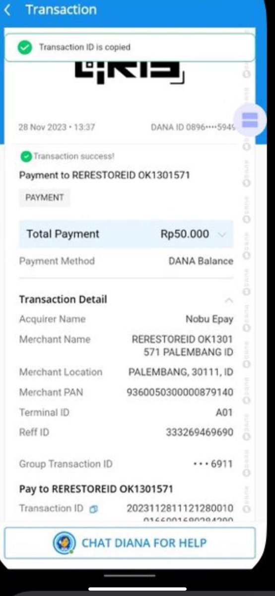 rubydilan_'s tweet photo. Be aware ditipu jasa CV‼️

RERESTOREID yg qrisnya ini ya. Dan dibawah testinya yg dia kirim. Pokoknya after uangnya masuk lgsng dia block aku. 

Tadinya mau bantu BA kecil supaya dapet testi, ternyata emang dia ini penipu. Please be aware buat yg lain.  

#zonauang https://t.co/hPdn4kCMTW