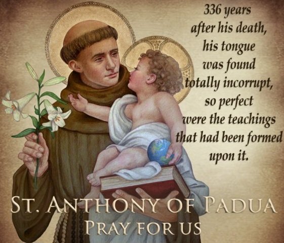 'The life of the body is the soul; the life of the soul is God.' St Anthony