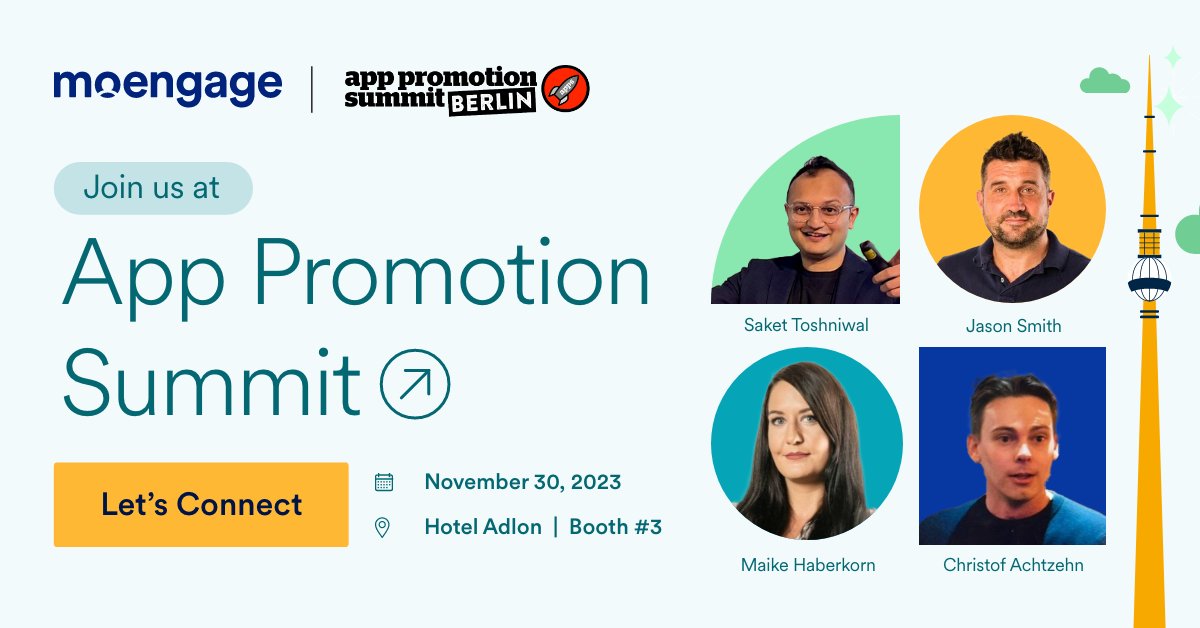 🚀 It's that time of year again - we're headed to #APSBerlin on the 30th of November!

Stop by booth 3 , and learn how we can take your customer engagement to the next level! 😉

Book time with our team at APS here: bit.ly/3uloBHn

@apppromotion