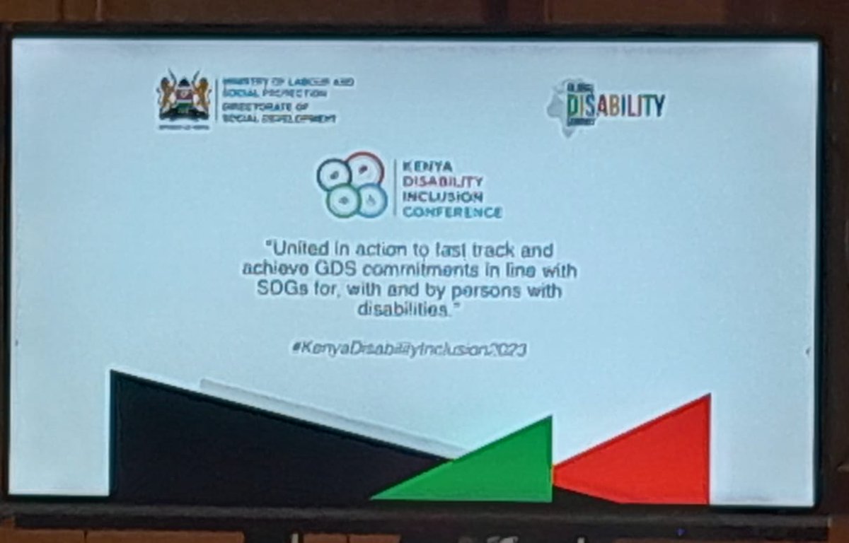 Currently taking place is the Kenya #Disabilityconference2023 which aims to evaluate the achievements of #GDS2018 and disseminate the commitments made in the #GDS2022. Participants will also be able to identify gaps in #DisabilityInclusion