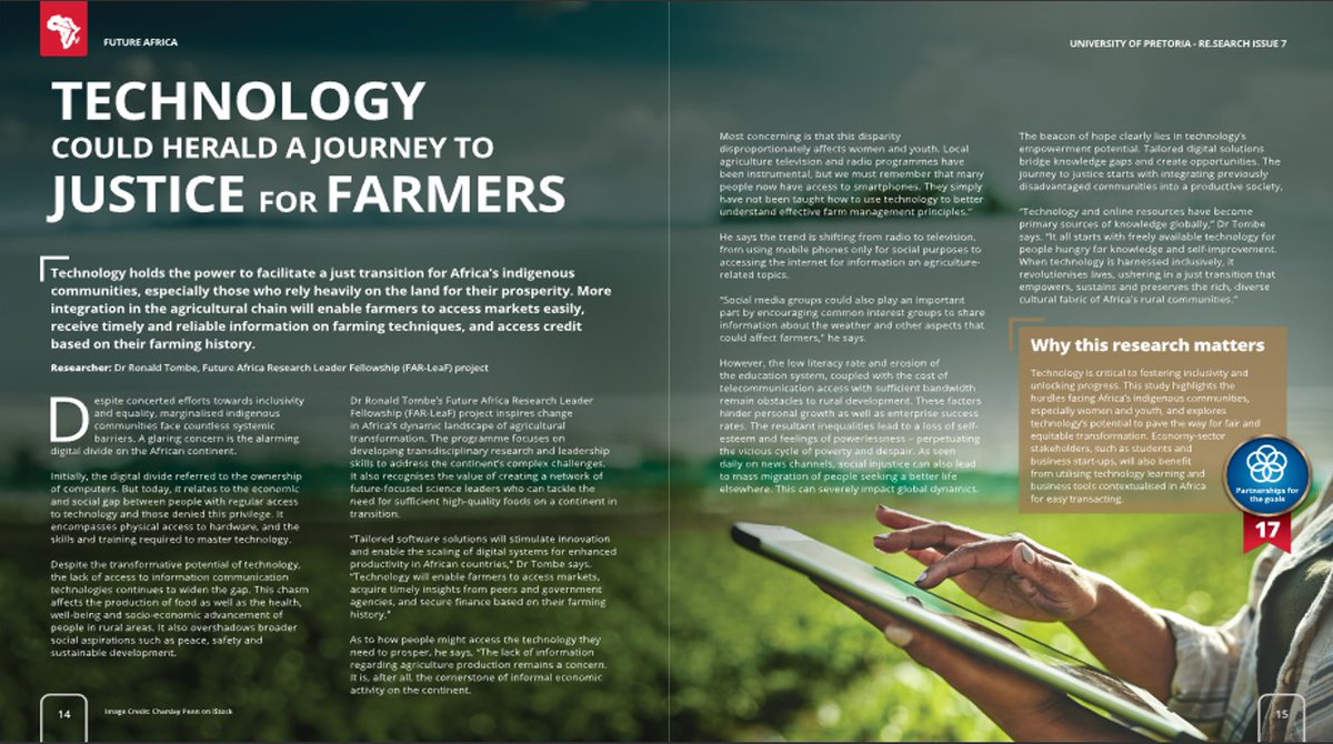 More integration in the agricultural chain will enable farmers to access markets easily, receive timely and reliable information on farming techniques, and access credit based on their farming history.