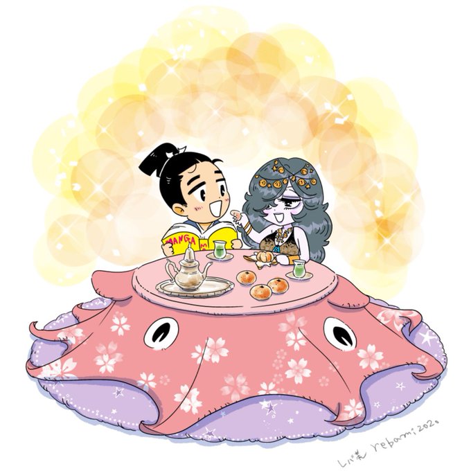 「grey hair kotatsu」 illustration images(Latest)