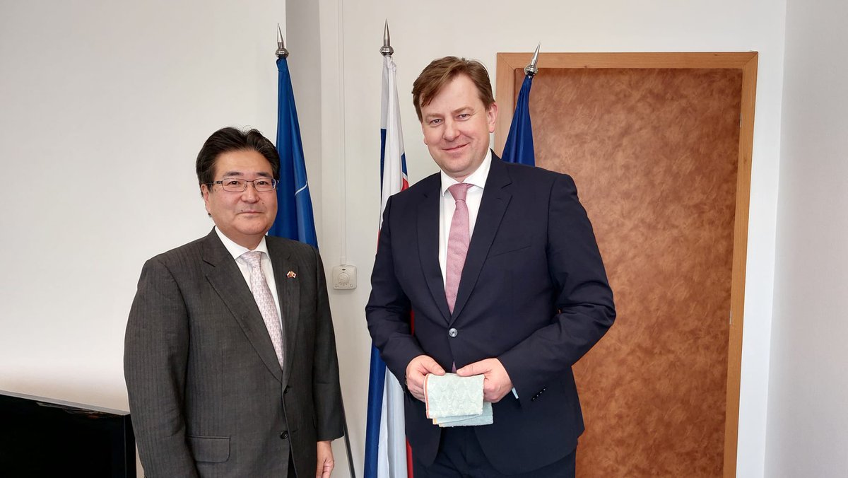 Warm welcome to H.E. Yasuhiro KAWAKAMI ambassador of Japan to the Slovak Republic. Three decades of close economic and political cooperation has established a reliable and productive 🇸🇰 🇯🇵 partnership showing great promise for the days to come.