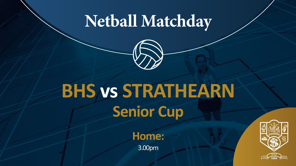 Good luck to our senior girls for their Cup match against Strathearn this afternoon.  <a href="/BHS__Sport/">BHS Sports</a>