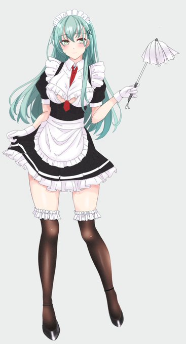 #いいニーハイの日 メイド鈴谷リメイク