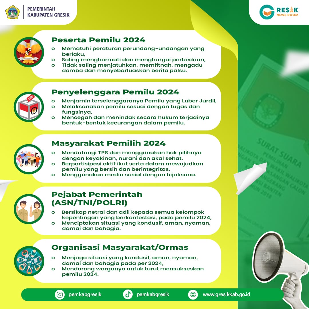 Melalui Seruan Moral Bersama MUI, dalam mewujudkan Pemilu Bahagia, kita semua wajib mematuhi peraturan UU yang ada. Memberikan hak pilih dengan keyakinan , nurani dan akal sehat serta tidak saling menjatuhkan, memfitnah, mengadu domba dan menyebarluaskan berita palsu