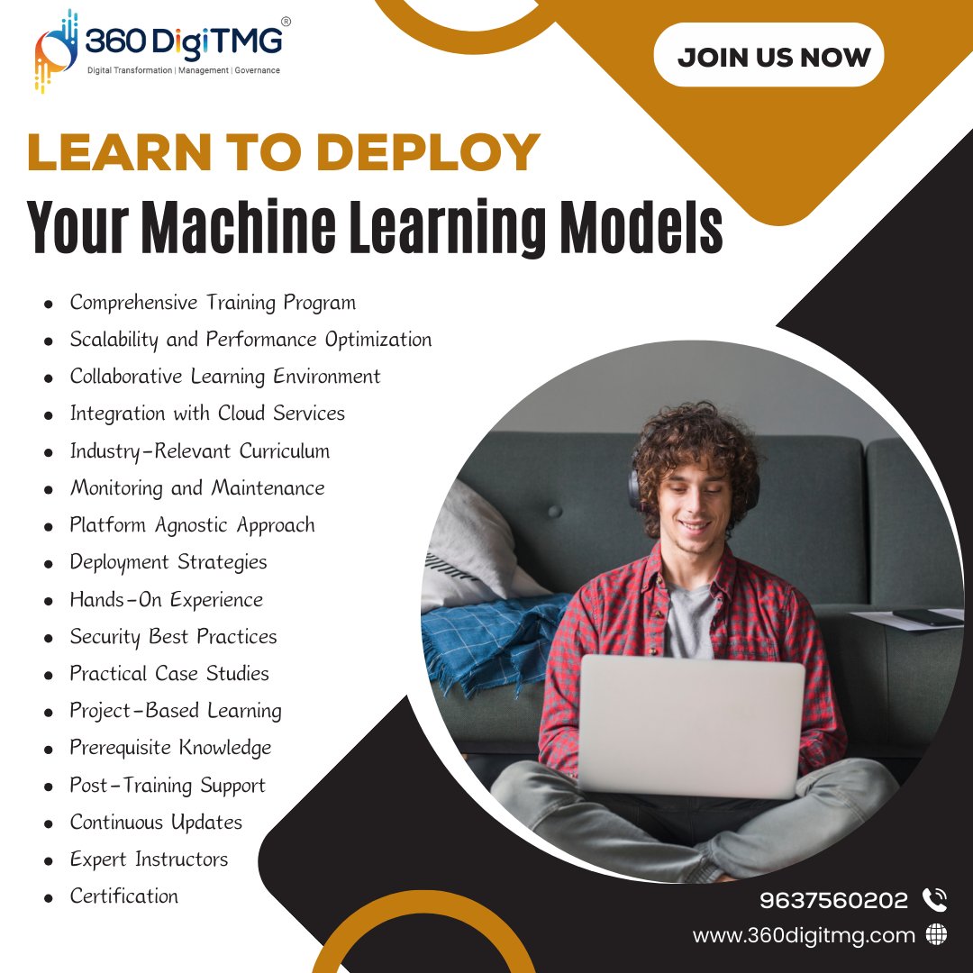 #360DigiTMG #MachineLearning #ModelDeployment #TechSkills #ProfessionalDevelopment #DataScience #AIInnovation #TechProficiency #MLDeploymentMastery #LearnWith360DigiTMG #AIApplications #TechAdvancement #CareerGrowth #DeployMLModels #TechInnovation #FutureTechSkills