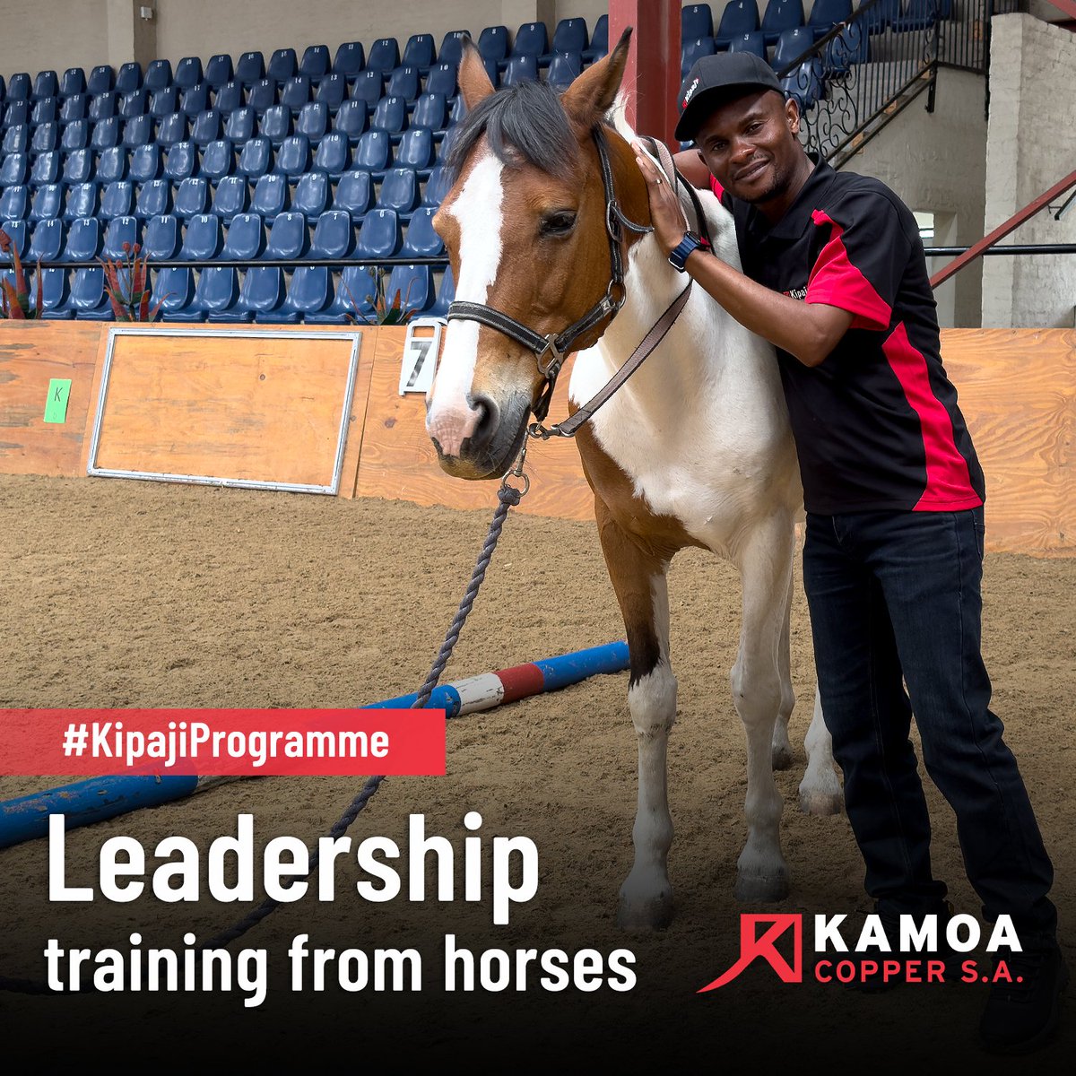 kamoa_copper_sa's tweet image. Les recherches montrent que les signaux non verbaux représentent +/- 70 % de la communication humaine. C'est pourquoi nos apprenants de Kipaji ont embarqués dans un voyage de leadership unique avec des chevaux pour apprendre à diriger avec confiance et empathie
#DevelopingLeaders