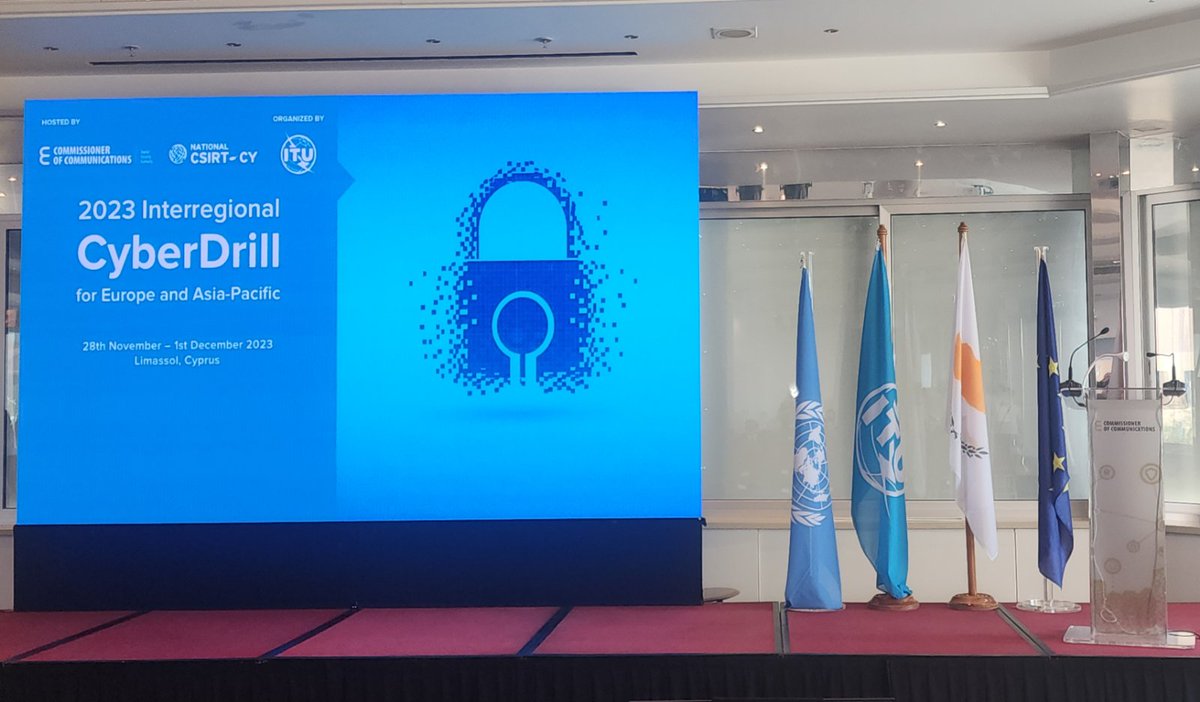 ChChristofi's tweet photo. @ChannelITGlobal is sponsoring the International CyberDrill 2023 organized in Limassol by the Office of the Commissioner of Communications and the National CSIRT of Cyprus. https://t.co/Meup5uGUvY