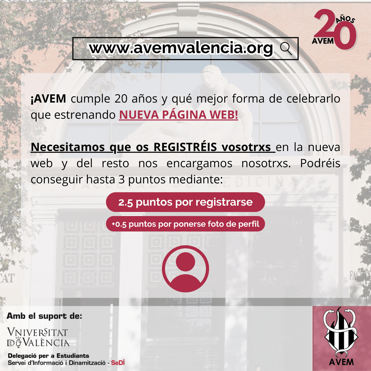 avem_ifmsa's tweet photo. Estem de renovació!

Ja està disponible el nou web d'AVEM, actualitzat i ple de novetats per a vosaltres!!🤩🥼🎓

A més, únicament per registrar-vos abans del 15 de desembre, guanyareu 3 punts pel vostre proper intercanvi!!🌍✈️

🌐 Accediu des de: https://t.co/1rNvoxYzqh https://t.co/B6NtYWtMXy