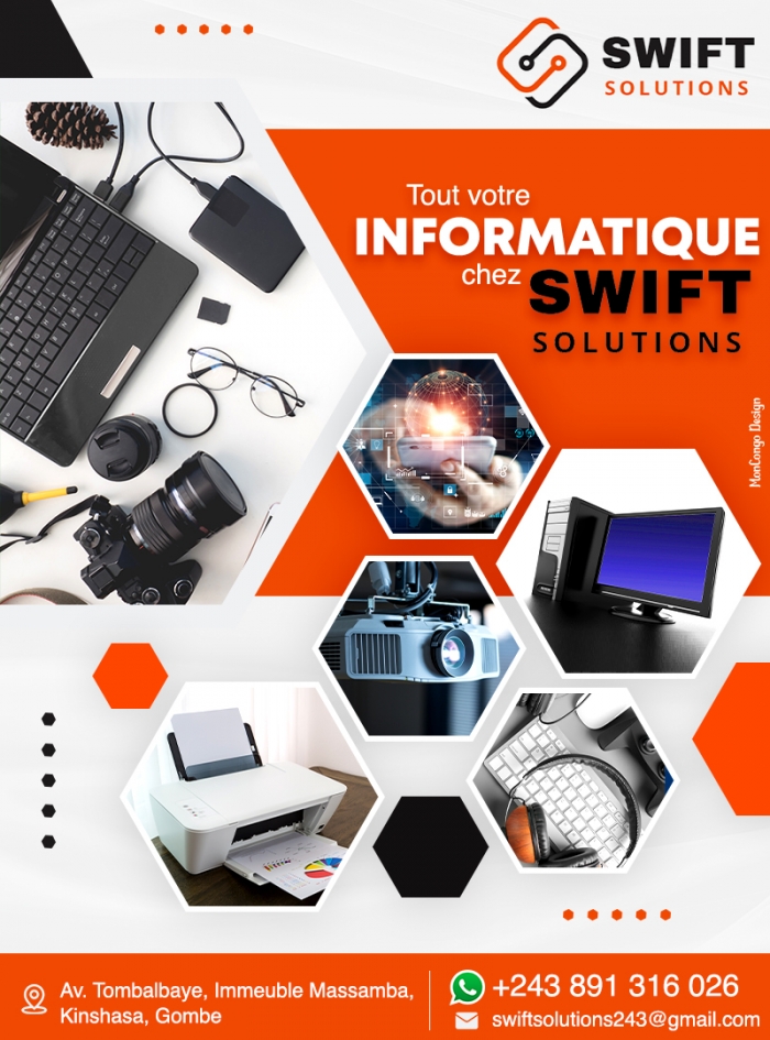 MonCongoRDC's tweet image. Transformez votre espace de travail en un lieu fonctionnel, esthétique et productif avec #SwiftSolutions.
Faites de votre bureau un lieu inspirant et fonctionnel avec Swift Solutions.
Contactez-les au 📞 +243 891 316 026 pour découvrir notre gamme complète de produits.