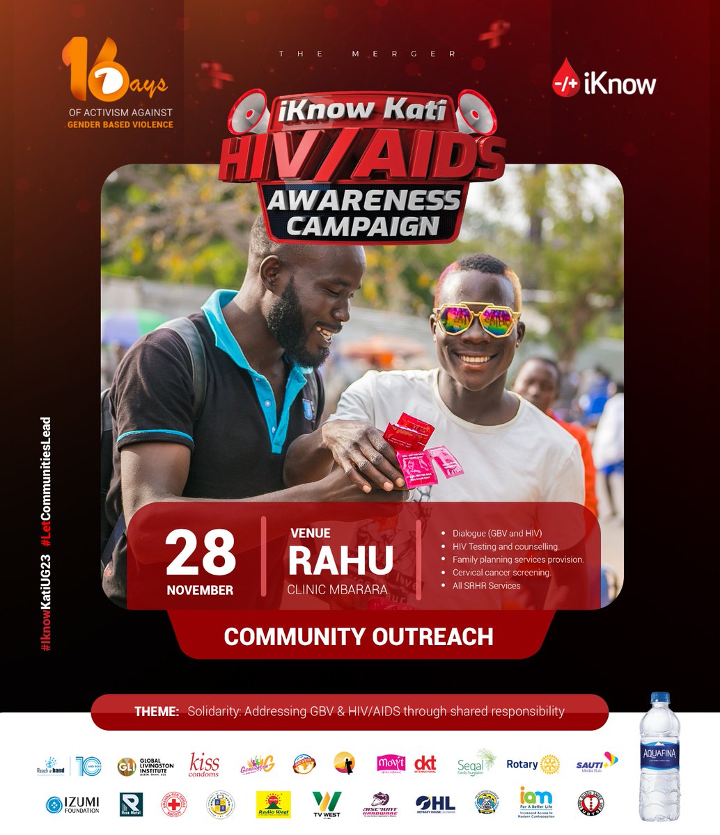 At the RAHU Clinic in Mbarara, we're fostering a community of health and awareness. 

Dialogues on GBV and HIV take center stage, alongside vital services like HIV testing, family planning, and cervical cancer screening #iknowkatiUG #16DaysOfActivism