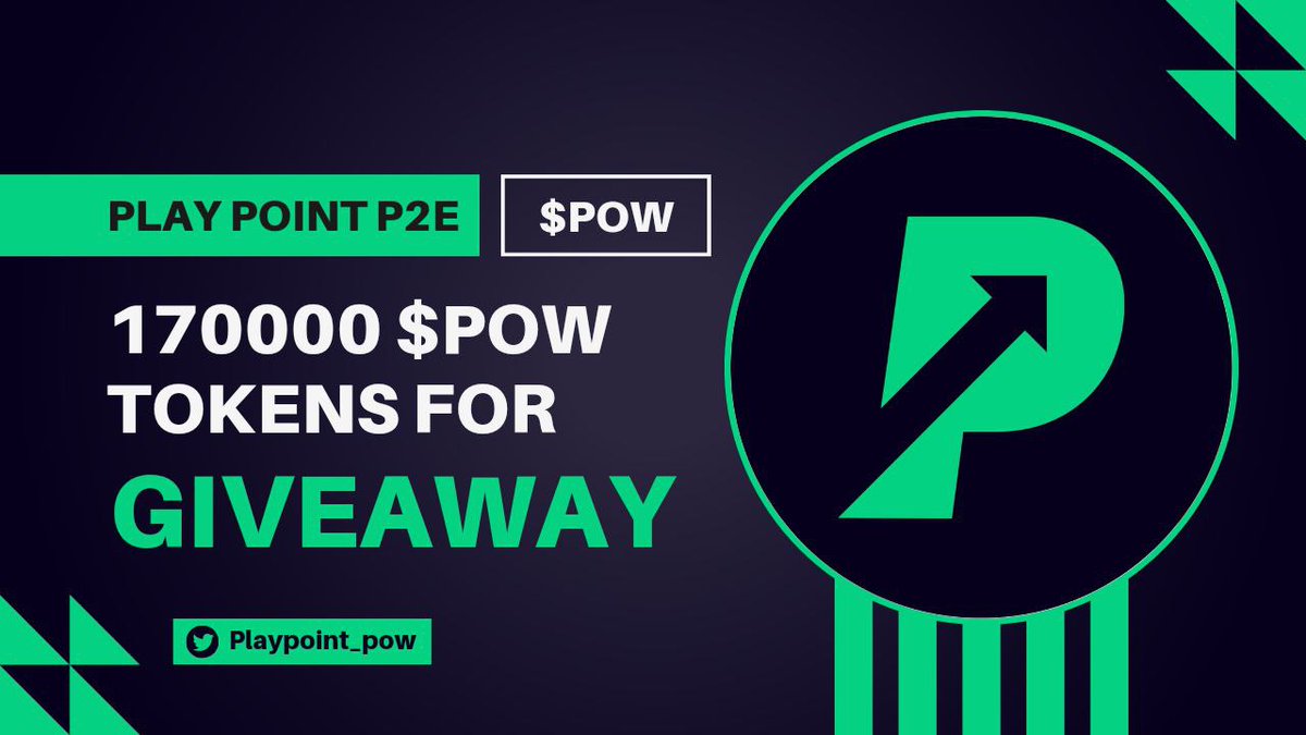 🥳 NFT VENTURE X Play Point #Giveaway

🏆 Prize Pool - 170,000 $POW Token

To Enter
✅ Follow <a href="/NFTVenturePro/">NFT Venture || Web 3.0 🧭</a> &amp; <a href="/Playpoint_pow/">Play Point P2E $POW</a>
✅ RT &amp; Tag 3 Friends
✅ Complete #Gleam : 
gleam.io/Y3QYY/play-poi…

#Airdrop #Giveaways #Crypto #Airdrops #BTC    #NFTs #P2E