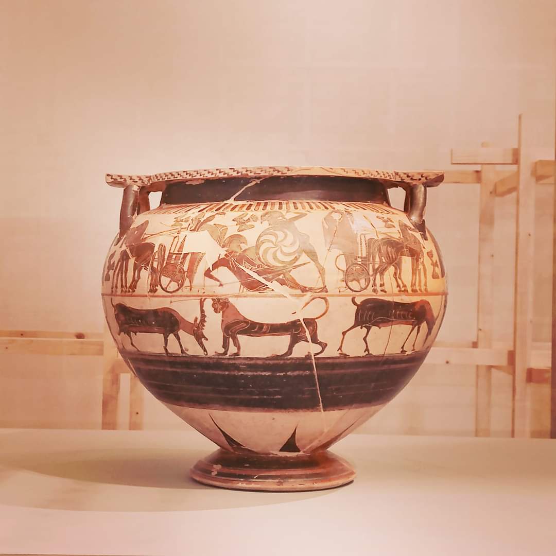 Quando la letteratura è dipinta.
Vaso di Memnone, dagli scavi dell' acropoli di Monte Sannace.

#weareinpuglia #inpuglia365 #viaggioinitalia #lagrandebellezza