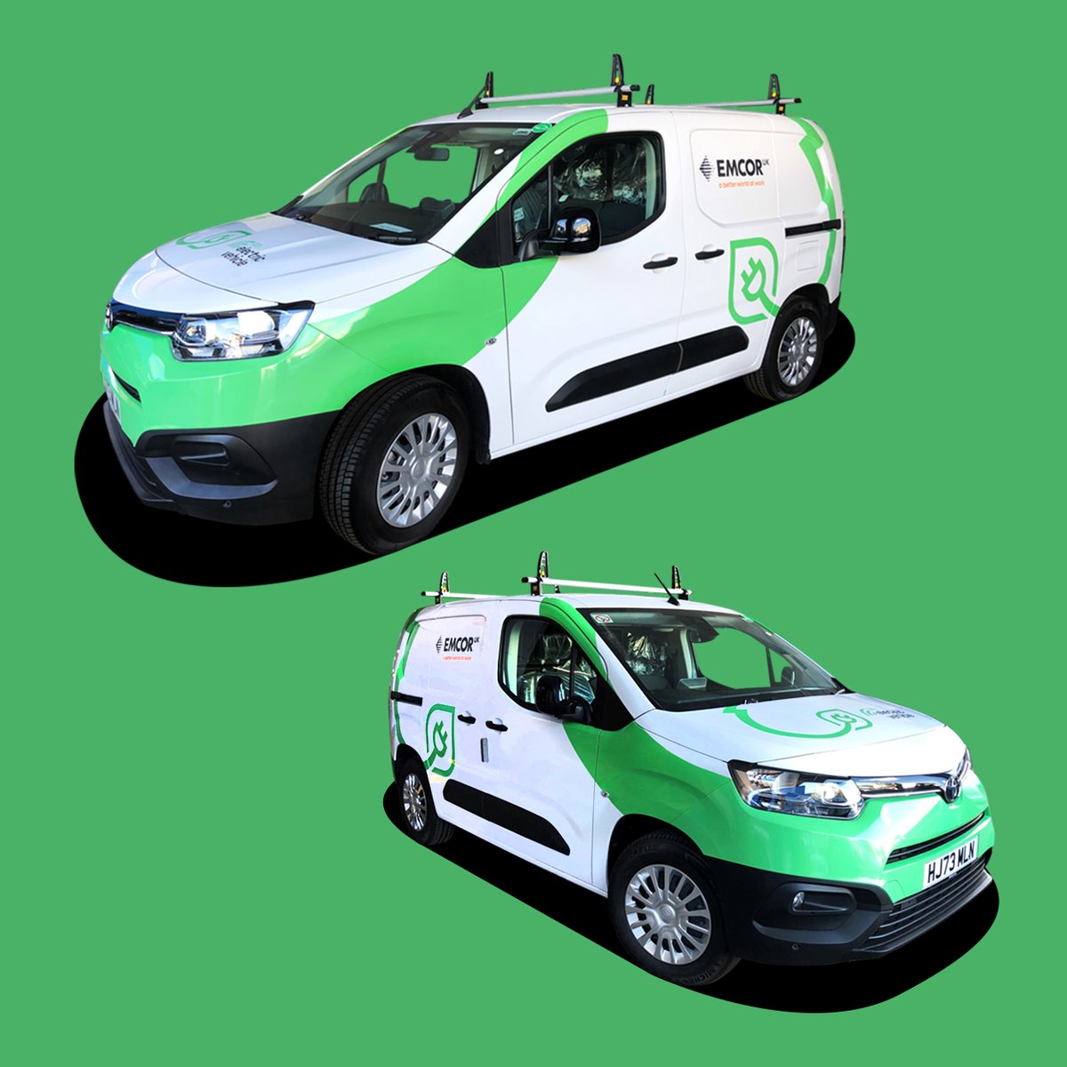 #Emcor Drives Forward with #EV Commercial Fleet Expansion.

Their new #EV fleet look just the part as they embark on their onwards journey to depots up and down the country. 

#ElectricFleet #VehicleBranding #FleetExpansion