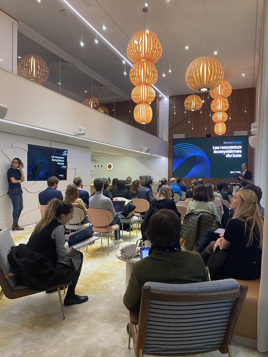 C’est parti pour la présentation de l’étude #prospective <a href="/onepoint/">Onepoint</a> #BeyondLuxury : les nouveaux écosystèmes du #luxe ➡️ rdv ici pour la découvrir : groupeonepoint.com/fr/nos-publica… cc <a href="/MartinLauquin/">Martin Lauquin</a>