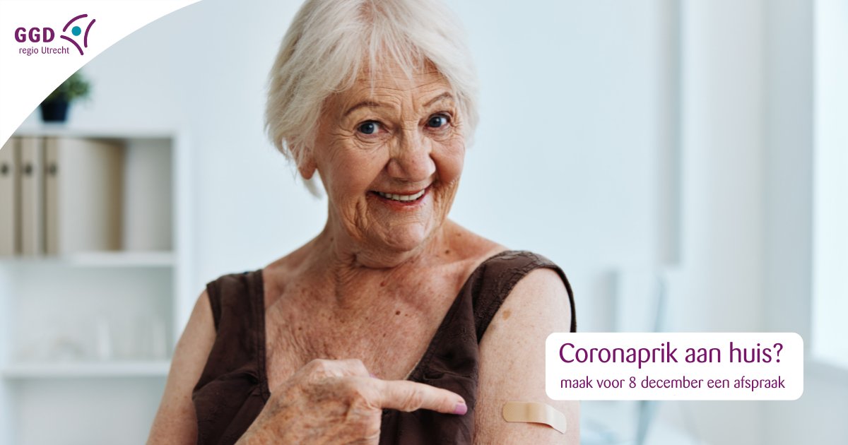 Heb je een beperking of ernstige ziekte en kun je niet zelf of met hulp van anderen naar een GGD-priklocatie komen? 
Neem dan zo snel mogelijk contact op met de GGD via 0800-2077 om te overleggen of je de coronaprik thuis kunt krijgen. Bellen kan tot en met 8 december 2023.